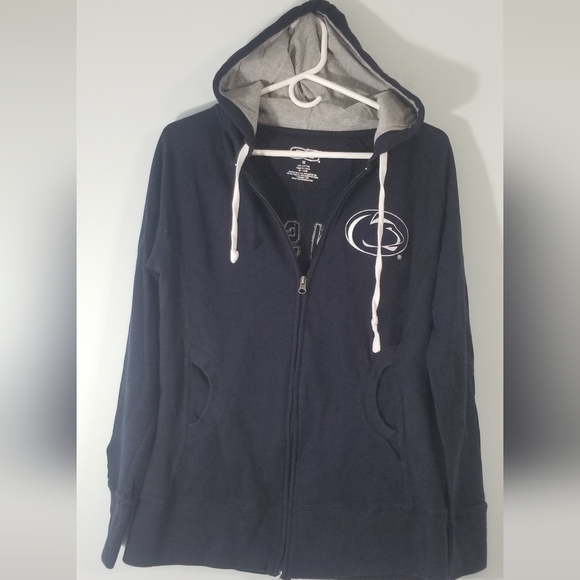 Penn State PSU Hoodie. Lace Embroidered Logo on Back & Paw Print Sleeve. Size M. - Picture 1 of 9